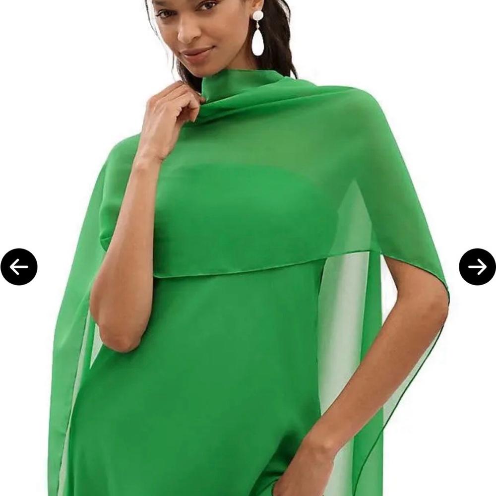 BHLDN ELLA STRAPLESS CHIFFON SCARF OVERLAY MIDI DRESS